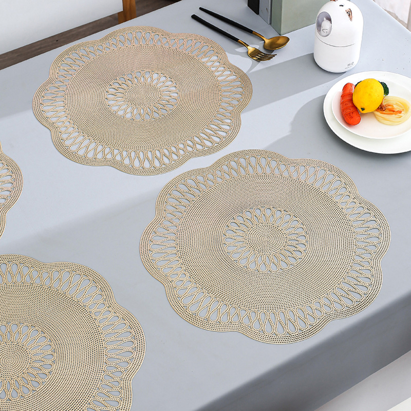 Matorino-Different pattern hollow design durable Christmas plastic Placemats, Suitable for Winter Home Gathering Party Events,family dinners, parties, friends gatherings and holiday celebrations