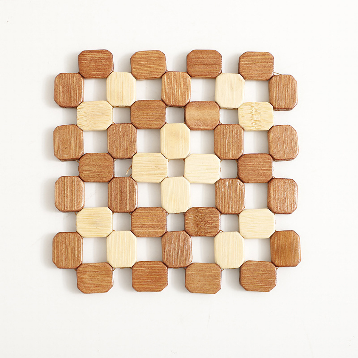 Matorino -Bamboo Coasters for Drinks - Natural Wooden Hot Pads for Hot Dishes/Pot/Bowl/Teapot/Hot Pot Holders, Tabletop Protection for Any Table Type.