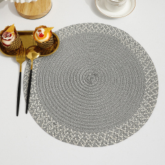 Matorino-Round Woven Placemats, Kitchen Table Place Mats for Dining Table, Trivets for Hot Pots and Pans, Boho Table Decorations for Table Setting, Tabletop Accessories