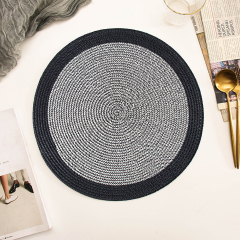 Matorino-Round Woven Placemats, Kitchen Table Place Mats for Dining Table, Trivets for Hot Pots and Pans, Boho Table Decorations for Table Setting, Tabletop Accessories