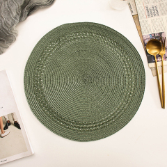 Matorino-Round Woven Placemats, Kitchen Table Place Mats for Dining Table, Trivets for Hot Pots and Pans, Boho Table Decorations for Table Setting, Tabletop Accessories