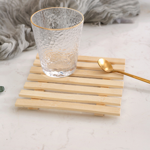 Matorino -Bamboo Coasters for Drinks - Natural Wooden Hot Pads for Hot Dishes/Pot/Bowl/Teapot/Hot Pot Holders, Tabletop Protection for Any Table Type.