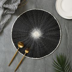 Round Woven Placemats - Natural Placemats, Paper Woven Placemats, 15 Inches, Non-Slip, Heat Resistant, Hand Woven Chargers for Dining Table.