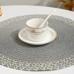 Matorino-Round Woven Placemats, Kitchen Table Place Mats for Dining Table, Trivets for Hot Pots and Pans, Boho Table Decorations for Table Setting, Tabletop Accessories