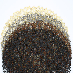 Matorino -Woven Paper Tabletop Collection Holiday or Event Décor, Reversible Round Placemat Set, 15" Dia.