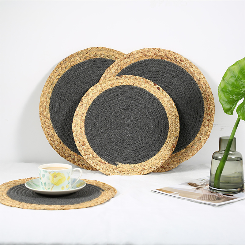Matorino -Round Braided Placemats Set, Round Table Mats for Dining Tables 15 inch Washable.