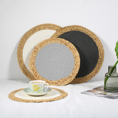 Matorino -Round Braided Placemats Set, Round Table Mats for Dining Tables 15 inch Washable.