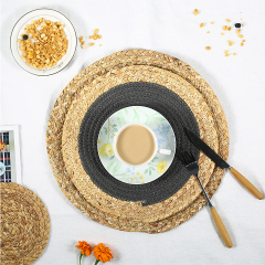 Matorino -Round Braided Placemats Set, Round Table Mats for Dining Tables 15 inch Washable.