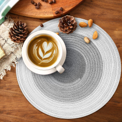 Matorino -Round Woven Placemats set for Dining Table Plates, 13 Inch Round Braided Placemat Heat Resistant Washable Christmas Table Mats.