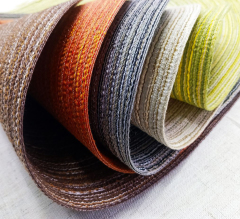 Matorino -Oval Woven Placemats 12x16 inch Cotton Braided Placemats， Heat-Resistant Non-Slip Cotton Table Mats Charger Plates for Table Decoration.