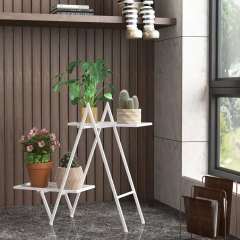 Matorino -2 Tier Plant Stand, Tall Metal Shelf Holder for Indoor, Outdoor Display Rack Flower Pot Stand for Corner Living Room Balcony Garden Patio.
