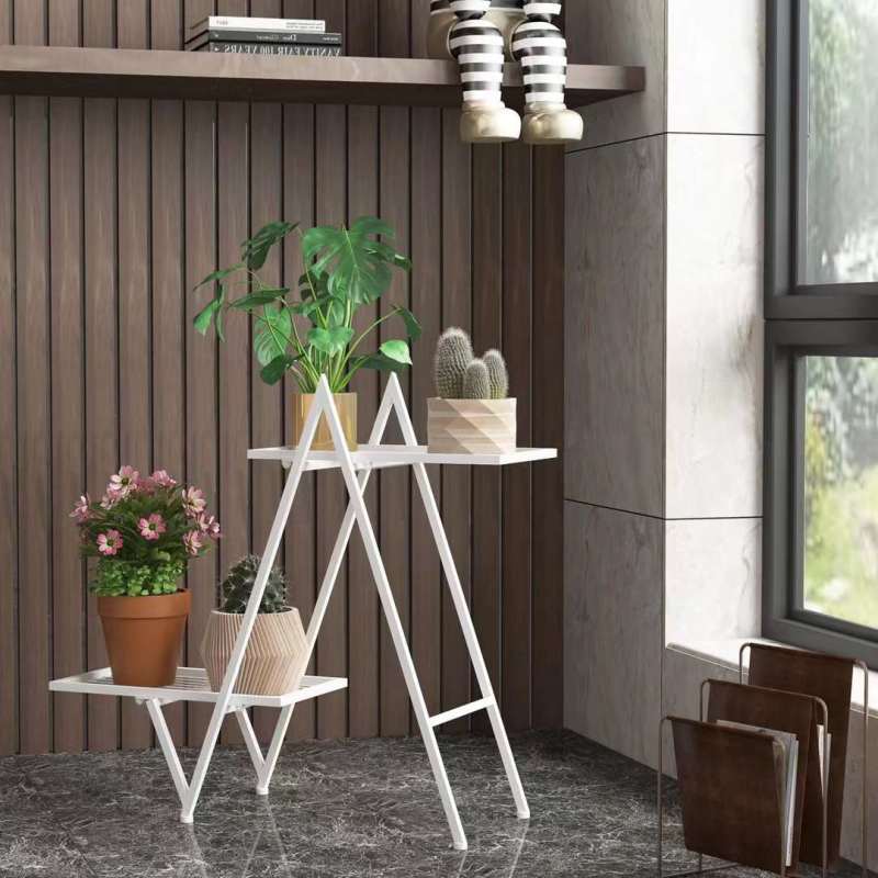Matorino -2 Tier Plant Stand, Tall Metal Shelf Holder for Indoor, Outdoor Display Rack Flower Pot Stand for Corner Living Room Balcony Garden Patio.