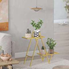 Matorino -2 Tier Plant Stand, Tall Metal Shelf Holder for Indoor, Outdoor Display Rack Flower Pot Stand for Corner Living Room Balcony Garden Patio.