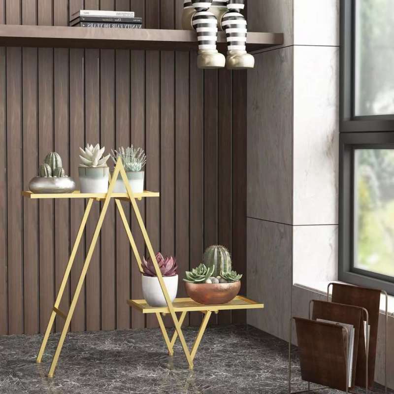 Matorino -2 Tier Plant Stand, Tall Metal Shelf Holder for Indoor, Outdoor Display Rack Flower Pot Stand for Corner Living Room Balcony Garden Patio.