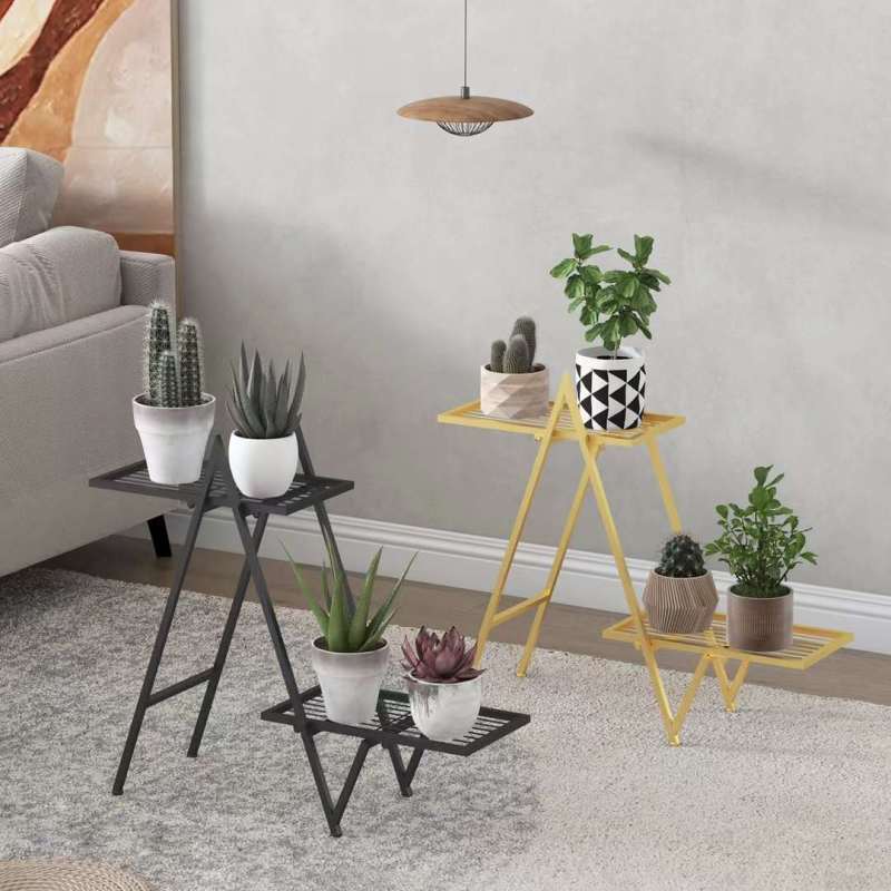 Matorino -2 Tier Plant Stand, Tall Metal Shelf Holder for Indoor, Outdoor Display Rack Flower Pot Stand for Corner Living Room Balcony Garden Patio.