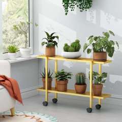 Matorino - Plant Stand Indoor, Plant Shelf Outdoor, Metal Plant Rack for Multiple Plants, 2Tiers or 3 Tiers Ladder Plant Holder for Living Room Patio Boho, Home Decor for Gardening.