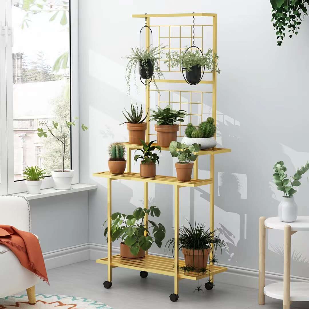 Matorino - Plant Stand Indoor, Plant Shelf Outdoor, Metal Plant Rack for Multiple Plants, 2Tiers or 3 Tiers Ladder Plant Holder for Living Room Patio Boho, Home Decor for Gardening.