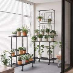 Matorino - Plant Stand Indoor, Plant Shelf Outdoor, Metal Plant Rack for Multiple Plants, 2Tiers or 3 Tiers Ladder Plant Holder for Living Room Patio Boho, Home Decor for Gardening.
