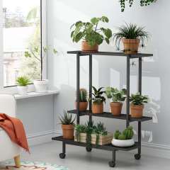 Matorino - Plant Stand Indoor, Plant Shelf Outdoor, Metal Plant Rack for Multiple Plants, 2Tiers or 3 Tiers Ladder Plant Holder for Living Room Patio Boho, Home Decor for Gardening.