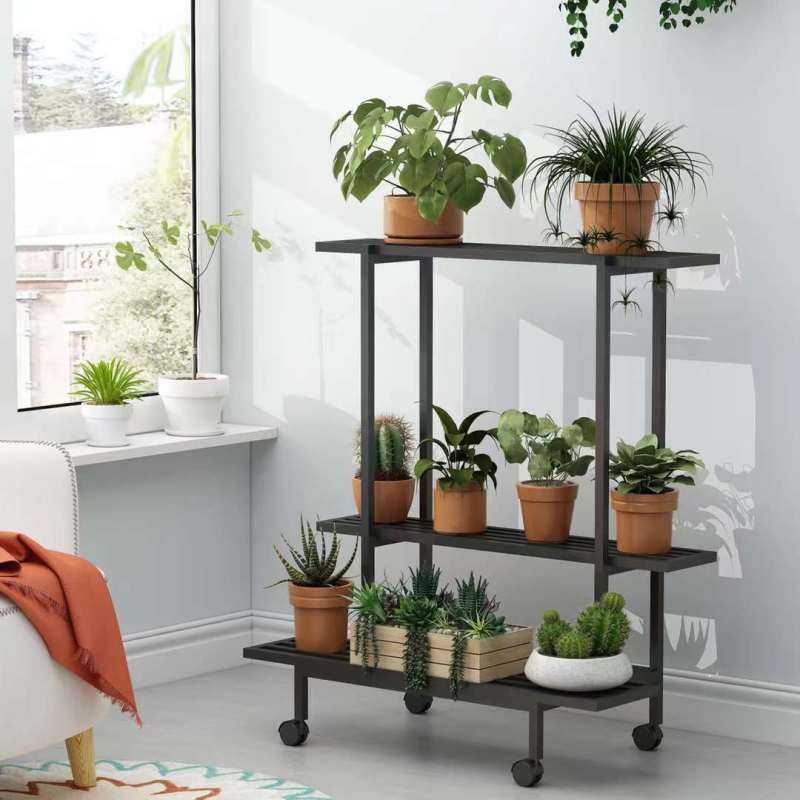 Matorino - Plant Stand Indoor, Plant Shelf Outdoor, Metal Plant Rack for Multiple Plants, 2Tiers or 3 Tiers Ladder Plant Holder for Living Room Patio Boho, Home Decor for Gardening.
