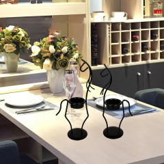Matorino -Candle Holders for Tables, Candlestick Holders, Metal Candle Stand, Wire Candle Holders Decorative Fits Led Candle and Oil Candle for Home Decor, Wedding, Living Room, Dinning, Party.