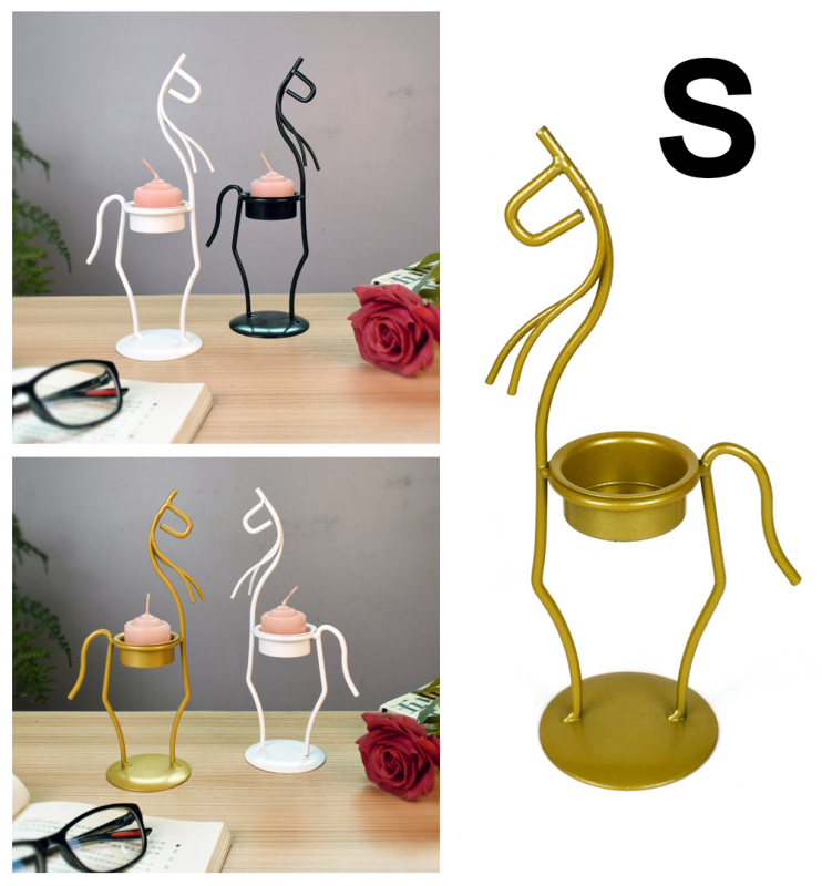 Matorino -Candle Holders for Tables, Candlestick Holders, Metal Candle Stand, Wire Candle Holders Decorative Fits Led Candle and Oil Candle for Home Decor, Wedding, Living Room, Dinning, Party.