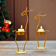 Matorino -Candle Holders for Tables, Retro Black Iron Tea Light Candle Holders, Vintage Home Decor Candlestick Stand for Living Room Valentine Christmas.