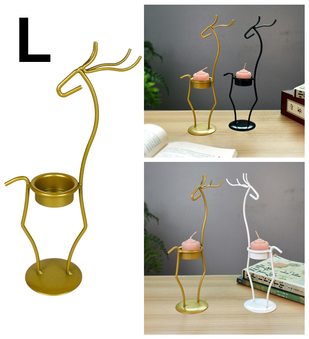 Matorino -Candle Holders for Tables, Retro Black Iron Tea Light Candle Holders, Vintage Home Decor Candlestick Stand for Living Room Valentine Christmas.