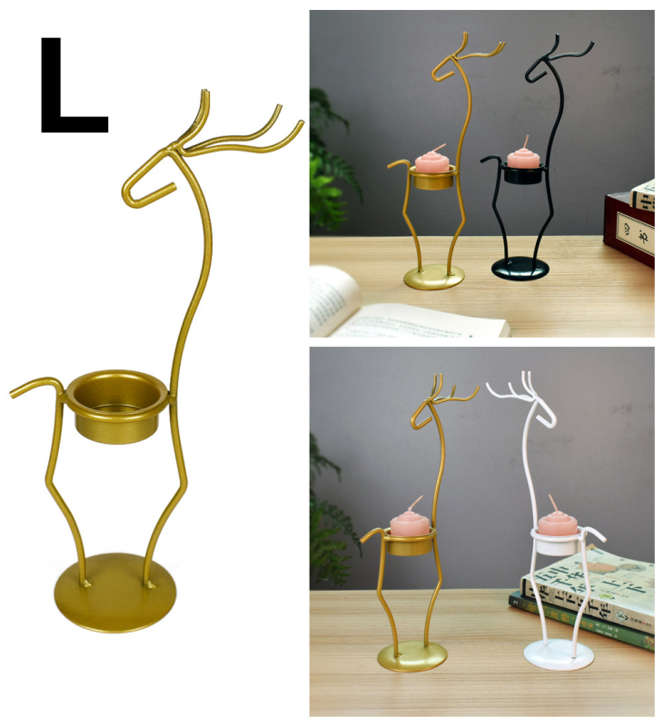 Matorino -Candle Holders for Tables, Retro Black Iron Tea Light Candle Holders, Vintage Home Decor Candlestick Stand for Living Room Valentine Christmas.