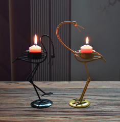 Matorino -Candle Holders for Tables, Tealight Candle Holders with Cups, Wedding Reception Decor for Table Centerpiece, Metal Iron Wire Tea Light Candlestick Holder for Pillar Candles and LED Candle.