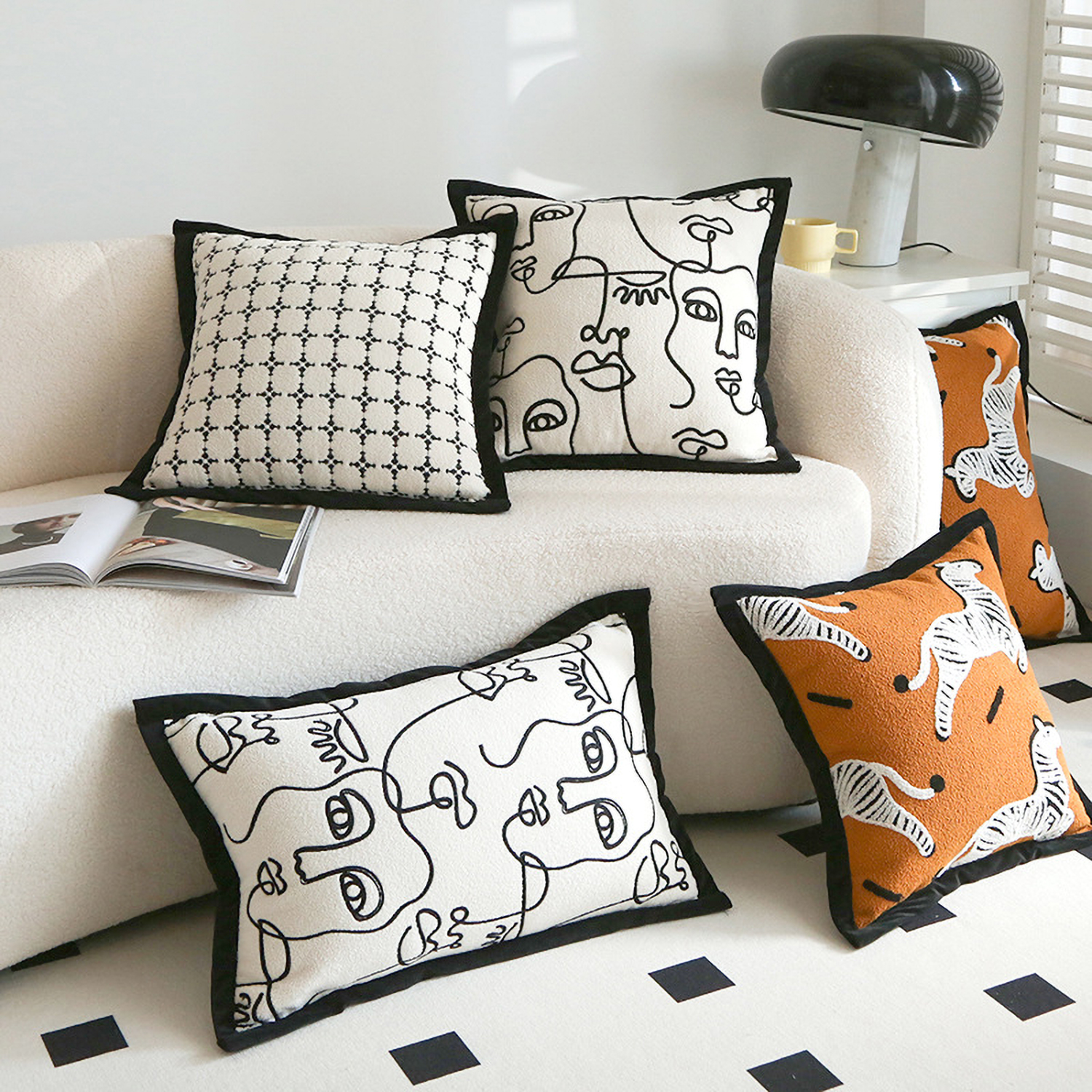 MatoRino Minimalist Throw Pillow – Modern Design to Elevate Your Sofa or Bed Decor, Ultra-Plush Design for Maximum Comfort and Elegance, Vibrant Patterns for a Cozy and Stylish Home Atmosphere,Add a Touch of Luxury to Your Living Room or Bedroom Decor.