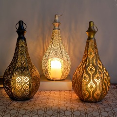 MatoRino-Ramadan Decorative Moroccan Lanterns Antique Style Famous Metal Lantern