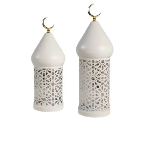 Matorino-Arabic Design Islamic Ramadan Metal Lantern Eid Diwali Decoration Candle Lanterns