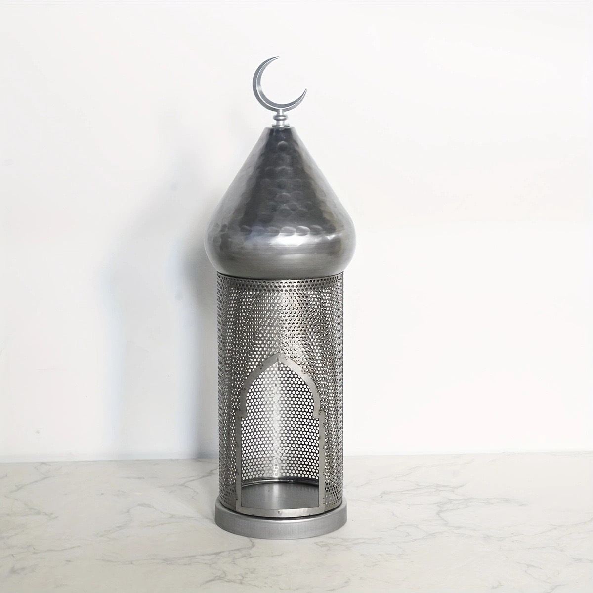 Matorino-Ramadan Decoration Metal Lantern Eid Table Ornament Tabletop Decoration Eid Gift for Muslim