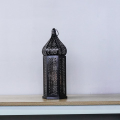 Matorino-Ramadan Metal Lantern Fanous Lantern Ramadan Kareem Home Tabletop Decoration