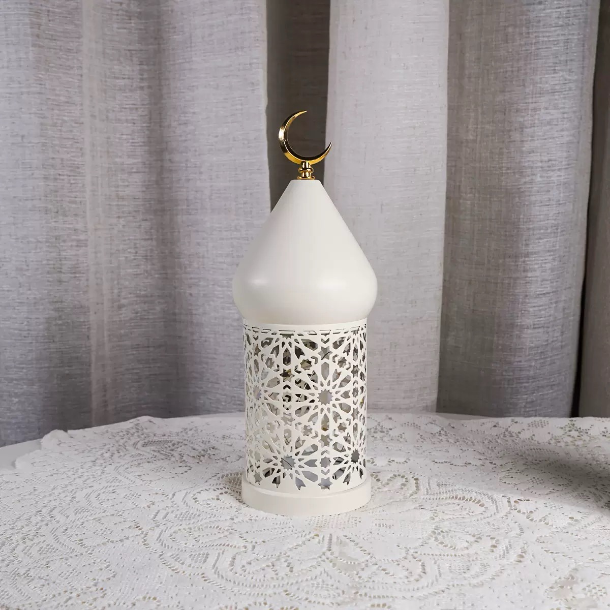 Matorino-Arabic Design Islamic Ramadan Metal Lantern Eid Diwali Decoration Candle Lanterns
