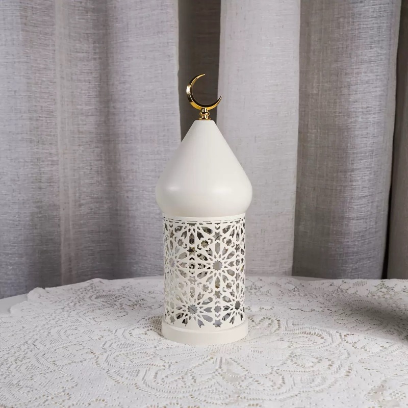 Matorino-Arabic Design Islamic Ramadan Metal Lantern Eid Diwali Decoration Candle Lanterns