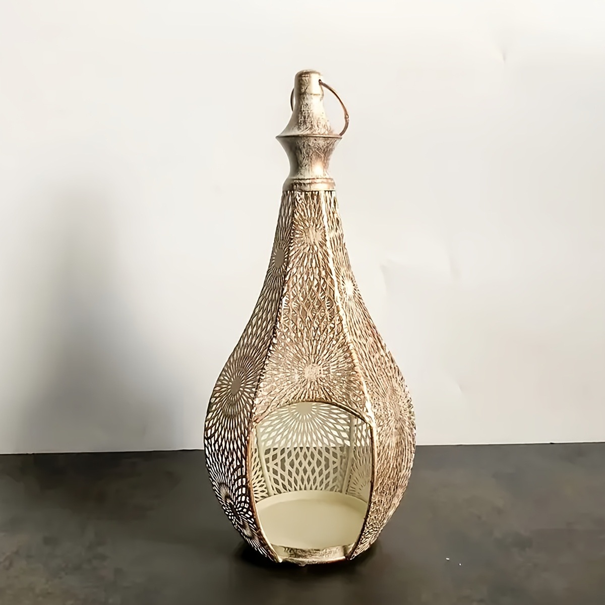 MatoRino-Ramadan Decorative Moroccan Lanterns Antique Style Famous Metal Lantern