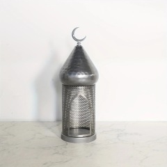 Matorino-Ramadan Decoration Metal Lantern Eid Table Ornament Tabletop Decoration Eid Gift for Muslim