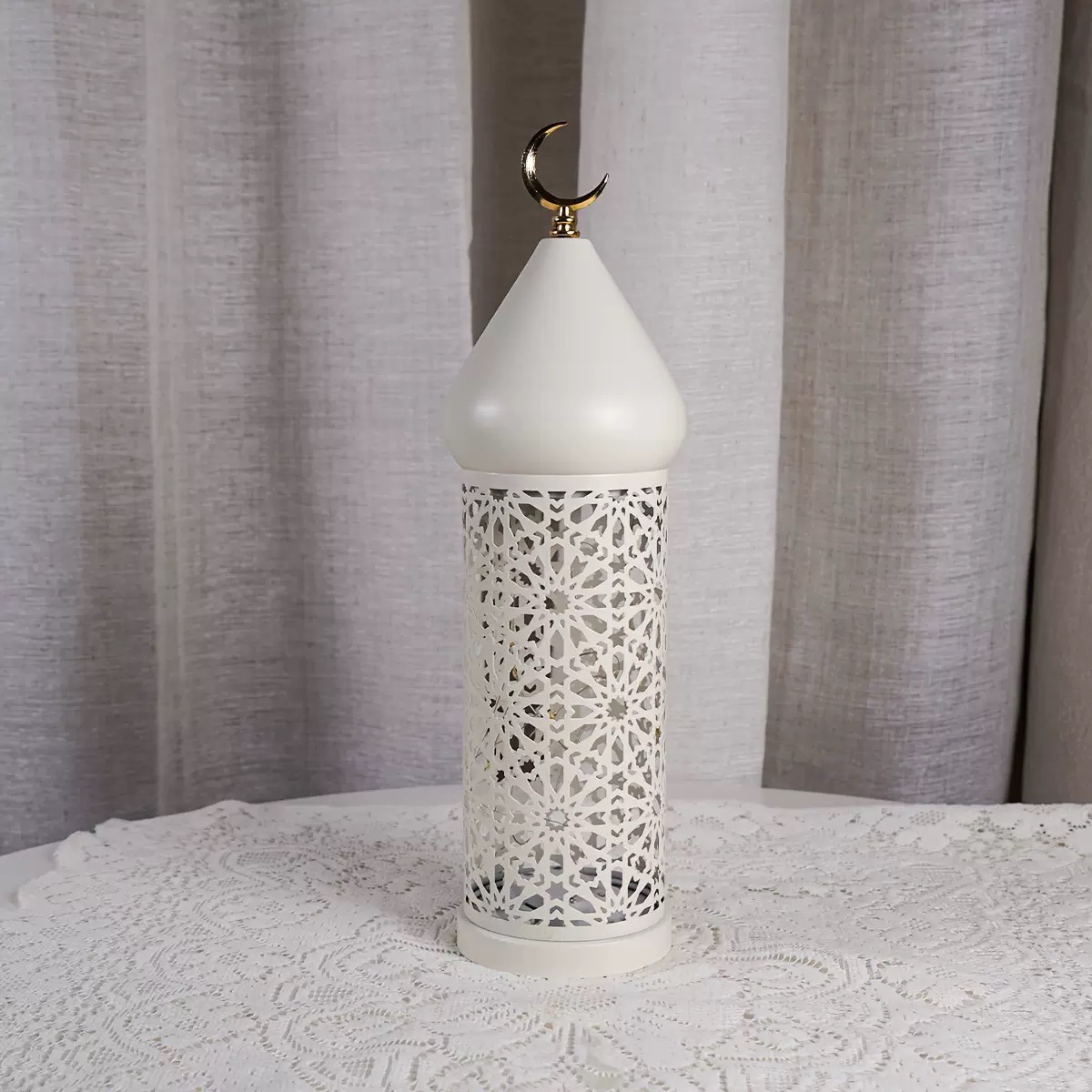 Matorino-Arabic Design Islamic Ramadan Metal Lantern Eid Diwali Decoration Candle Lanterns