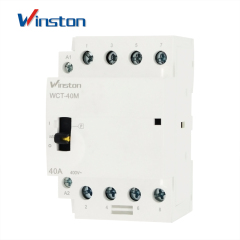 From China Electricity Household 40A 3NO 1NC 4 Pole Modular AC Contactor