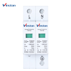 Winston 2p 10KA 20KA lightning color surge protector device AC SPD