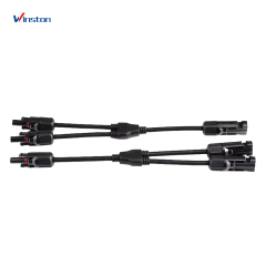 Winston 2 to 1 DC female and male waterproof pv solar branch connector