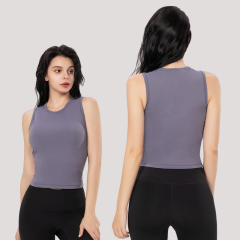 SILIK Yoga Vest Women'S Fitness Exercise Quick Dry Sleeveless T-Shirt Slim Professional Training Running Top