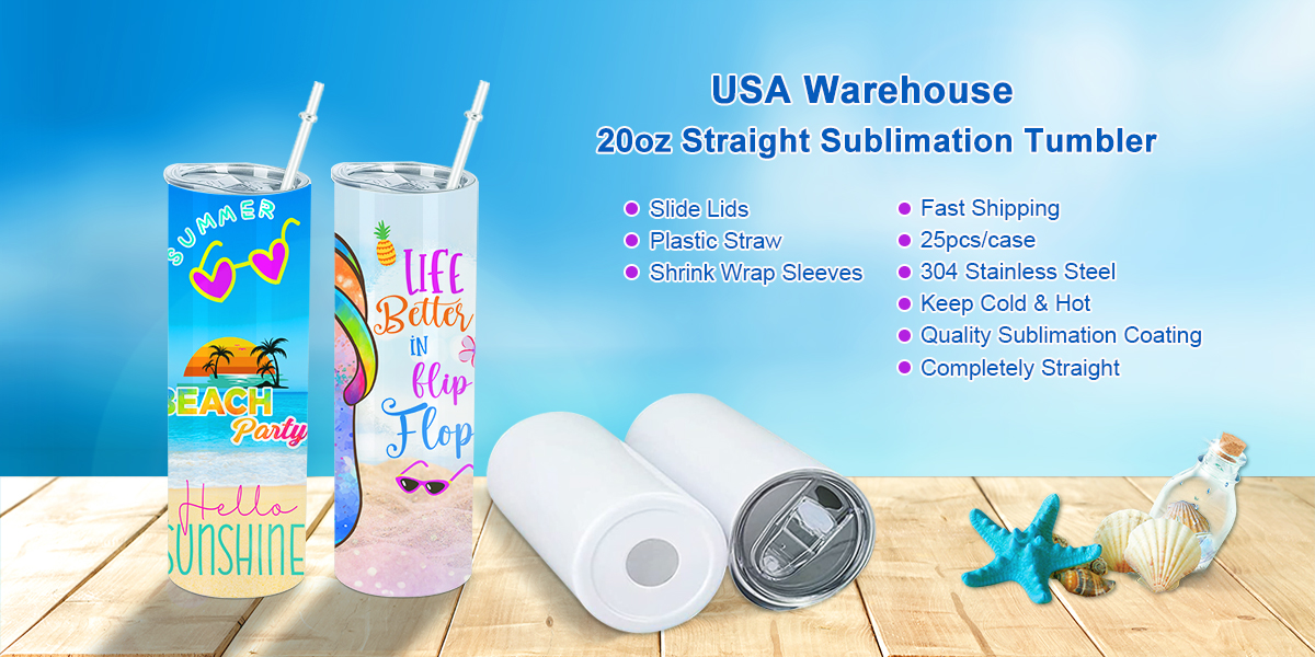 25 PCS-20 OZ SUBLIMATION BLANK TUMBLERS- PAY VIA PAYPAL ONLY!! FREE  SHIPPING