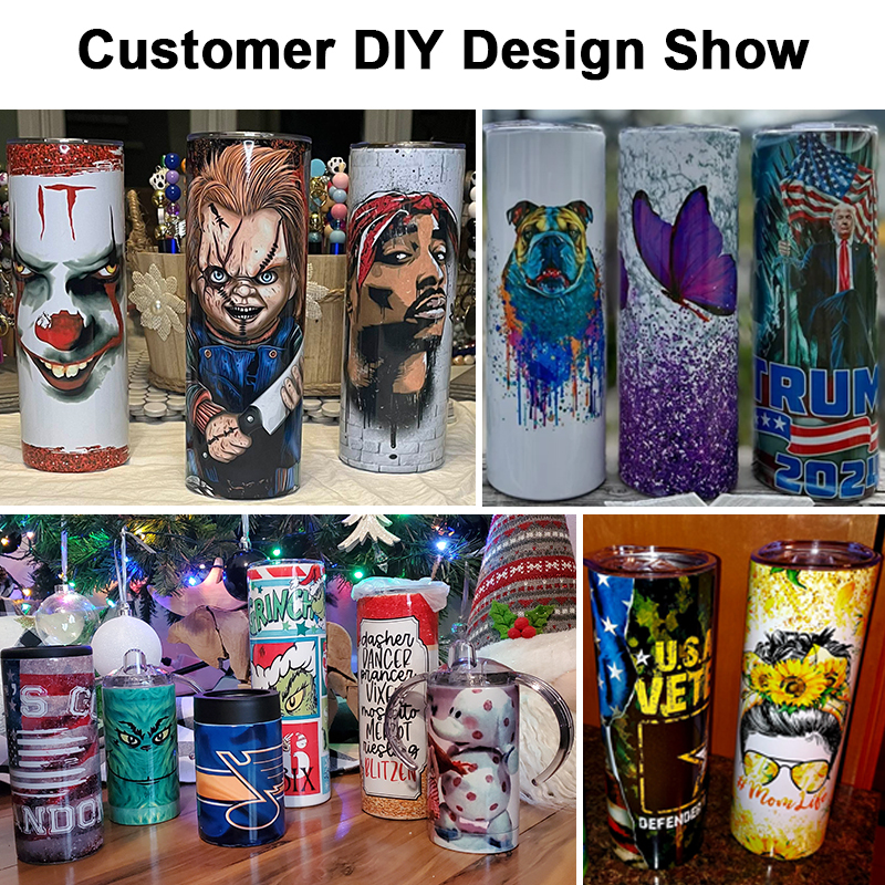 RafeeSub 20oz Glow in the dark Sublimation Tumbler
