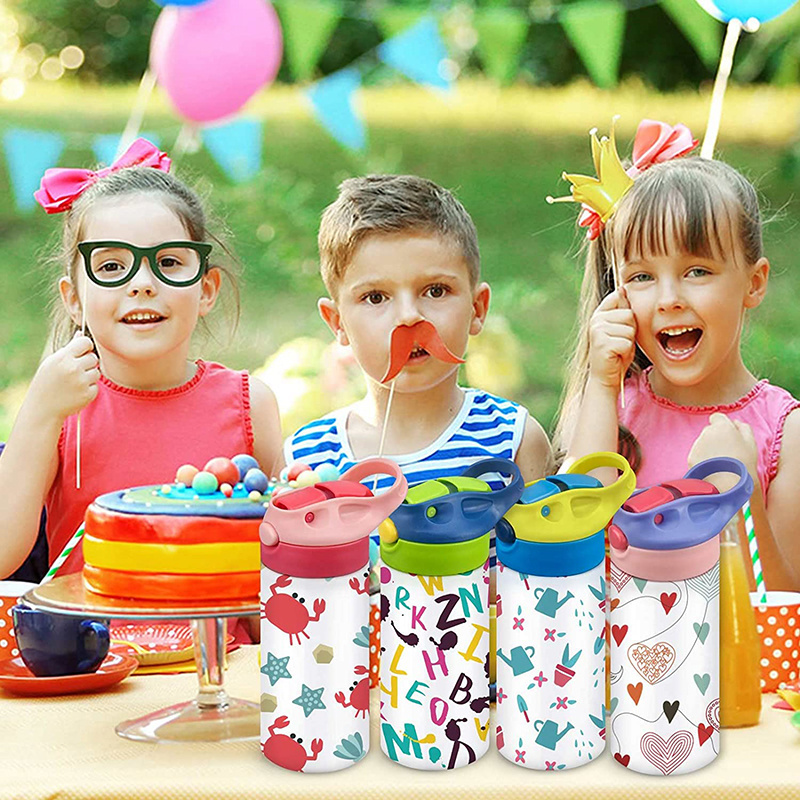 12oz Sublimation Kids Water Bottle Mix 5 Color - RafeeSub