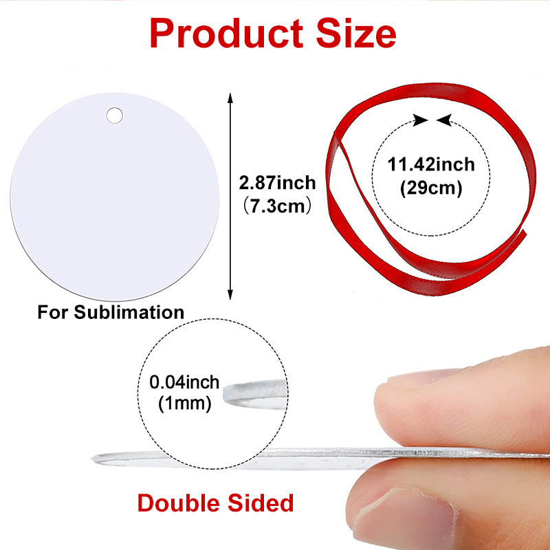 Aluminum Christmas Ornaments | Sublimation Blanks | - RafeeSub