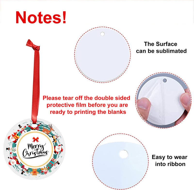 Aluminum Christmas Ornaments | Sublimation Blanks | - RafeeSub