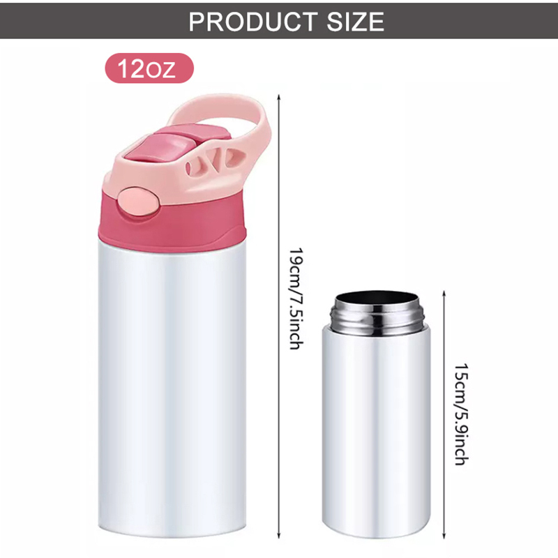 RafeeSub 12oz Sublimation Kids Bottle Mix 5 Color